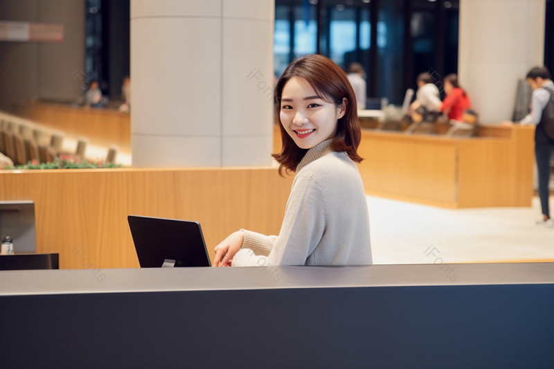 美女图书馆里看书回眸一笑摄影图,高清,摄影图,摄影图片,图片大全,摄影图免费下载